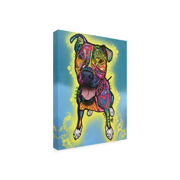 Dean Russo 'Dog Pop Pitt Bull' Canvas Art,14x19